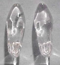 Dollhouse Miniature Pair Of Glass Slippers